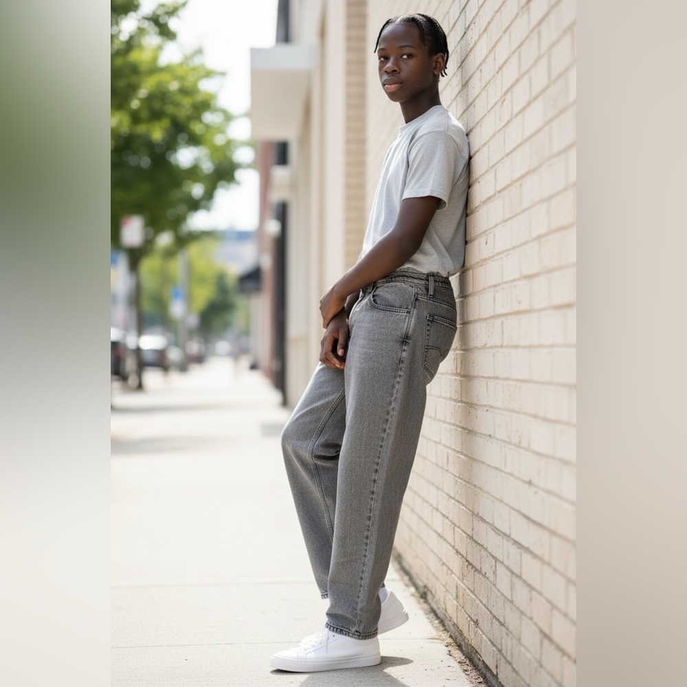 Empyre Men's Relaxed Gray Jeans